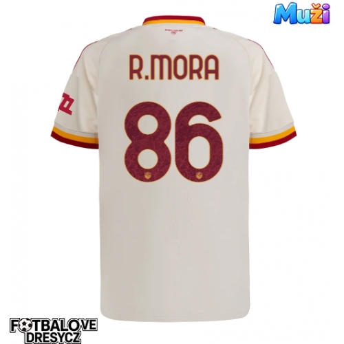 AS Roma Rodrigo Mora #86 Venkovní Dres 2026-27 Krátký Rukáv AS Roma Rodrigo Mora #86 Venkovní Dres 2026-27 Krátký Rukáv